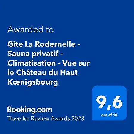La Rodernelle - Sauna - Patio - Climatisation - Vue Sur Chateau Du Koenigsbourg Appartement