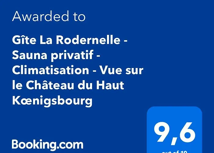 La Rodernelle - Sauna - Patio - Climatisation - Vue Sur Chateau Du Koenigsbourg شقة